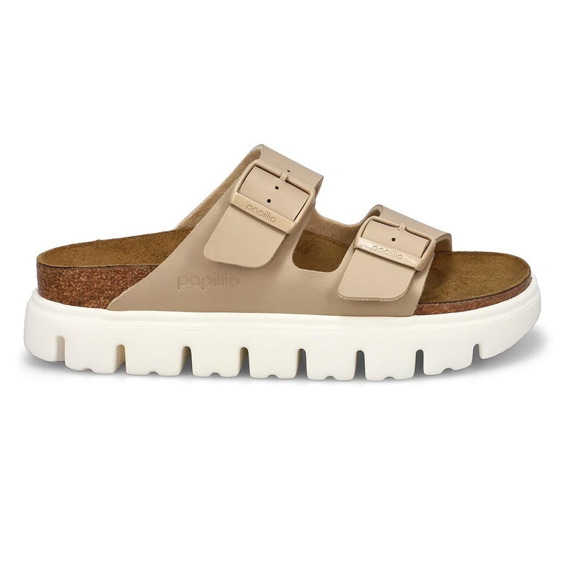 Women's  Arizona Chunky Platform Birko-Flor Narrow Sandal - Sandcastle