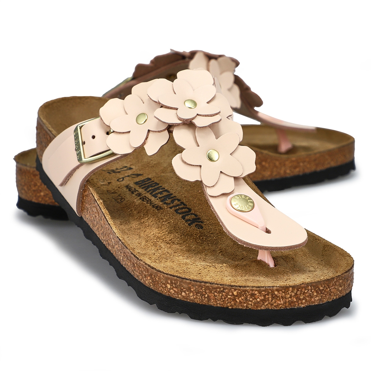 Women's  Gizeh Flowers Soft Footbed Thong Sandal - Light Rose
