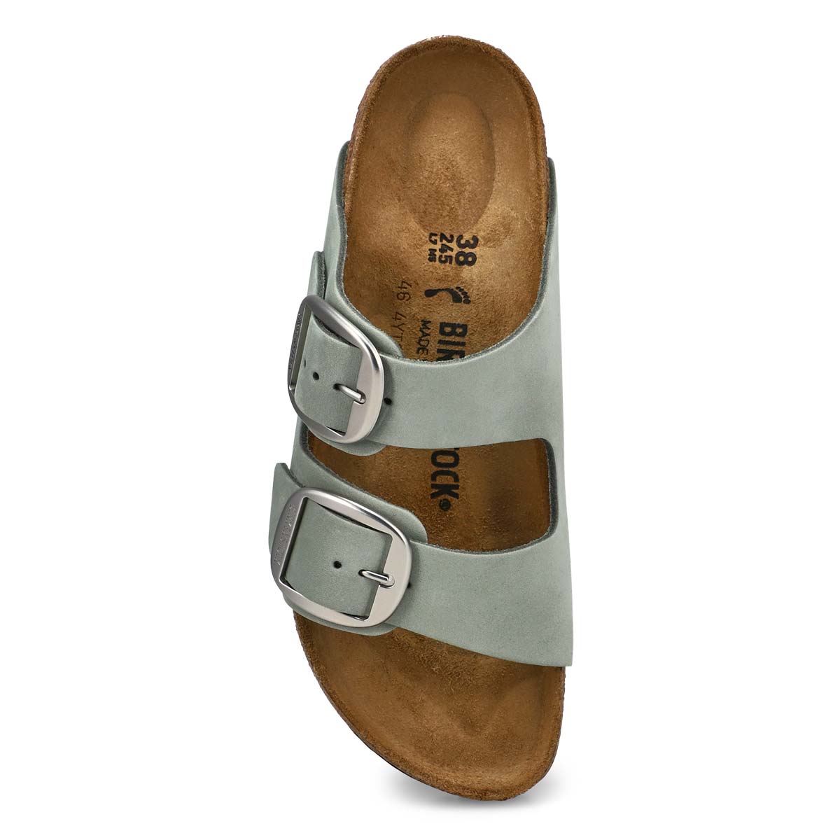 Women's  Arizona Big Buckle Leather 2 Strap Narrow