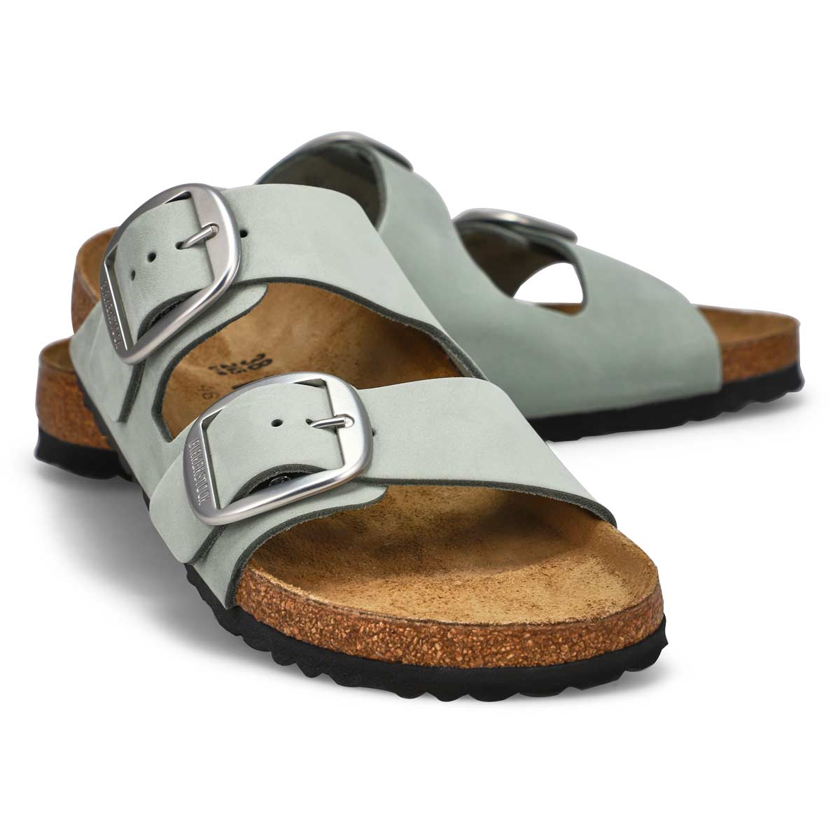 Women's  Arizona Big Buckle Leather 2 Strap Narrow