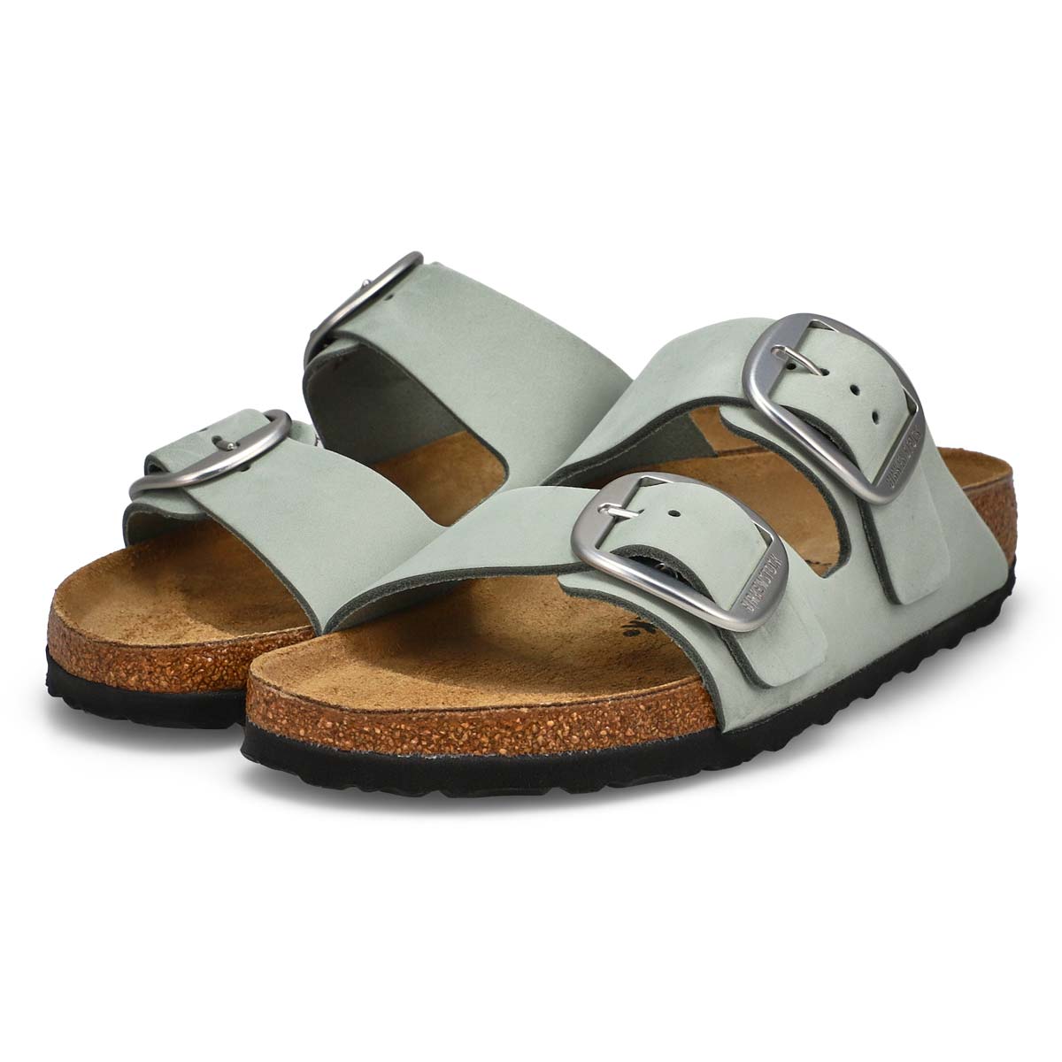 Women's  Arizona Big Buckle Leather 2 Strap Narrow