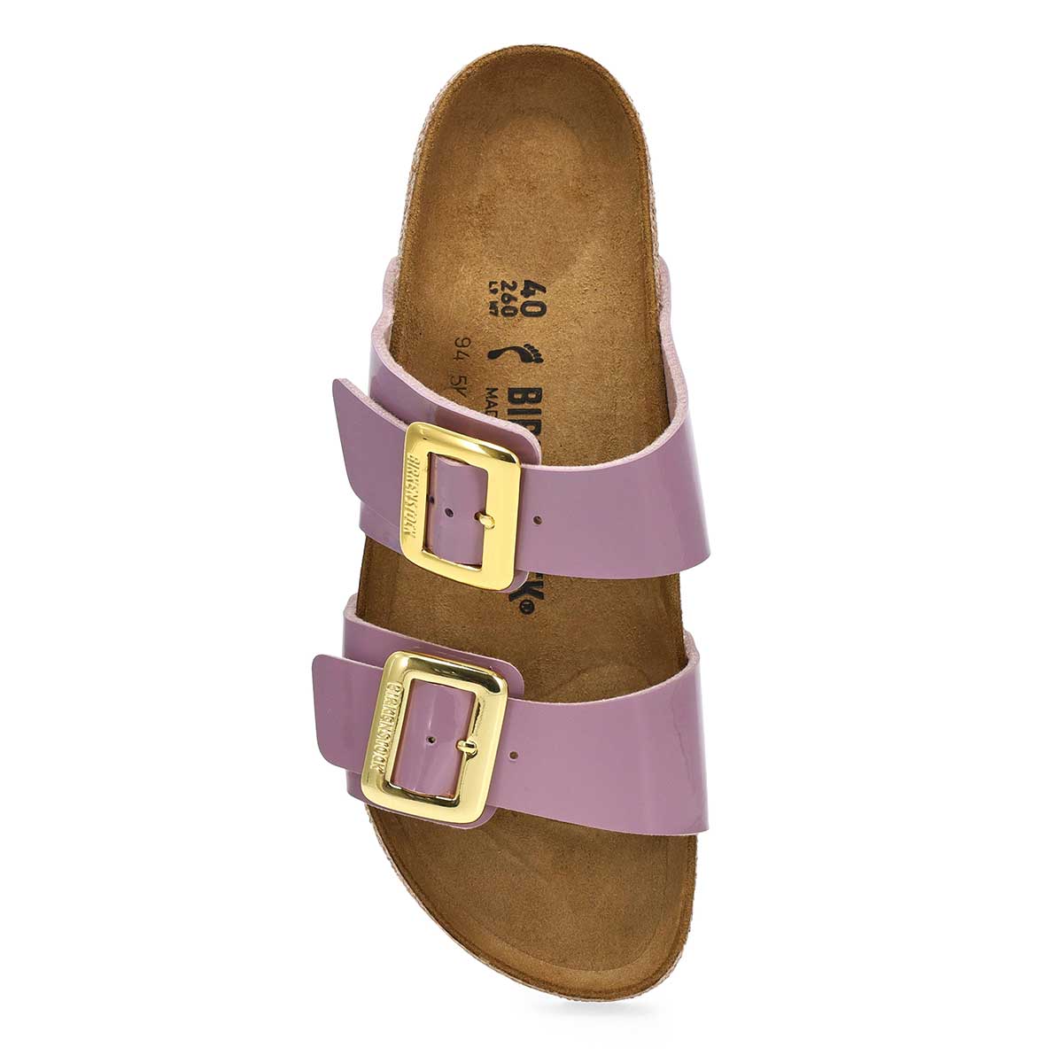 Sandale  2 brides en Birko-Flor SYDNEY LUXE, viol