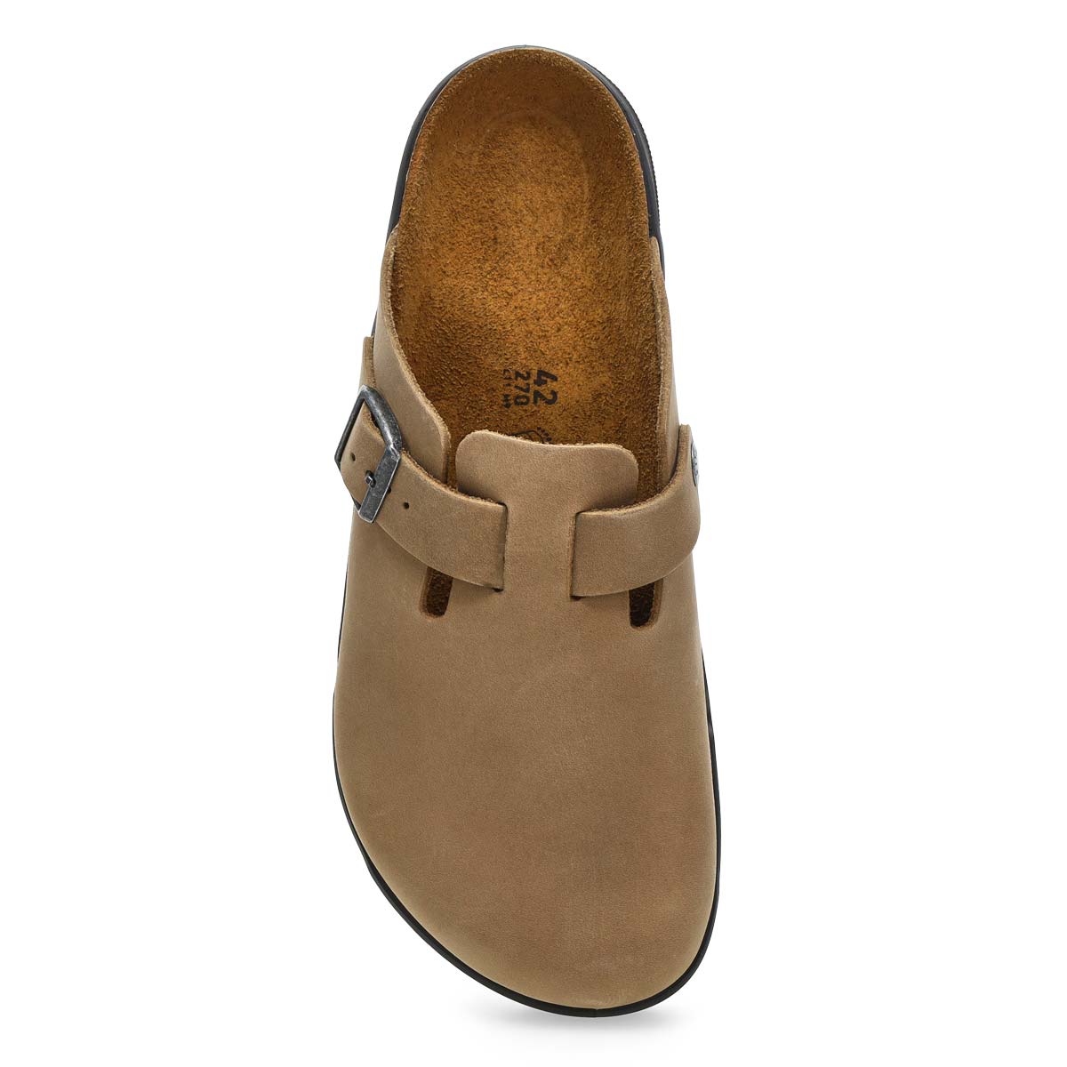 Men's Boston Rugged Oiled Leather Casual Clog - Tabacco