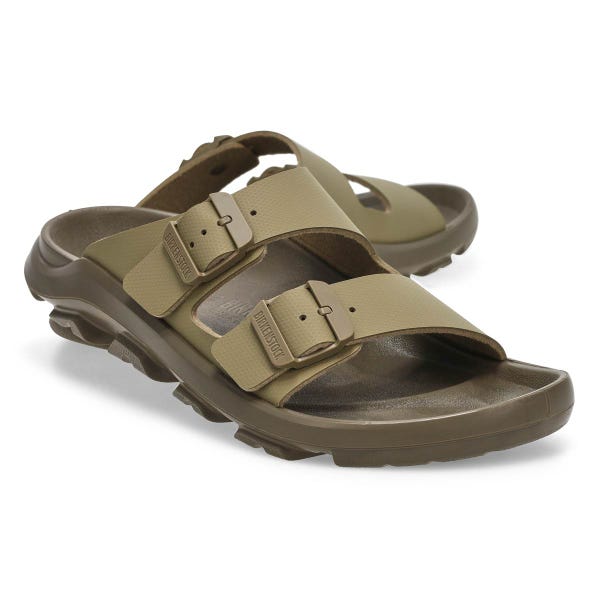 Sandale à 2 brides en Birko-Flor MOGAMI TERRA SLIDE, kaki délavé, hommes