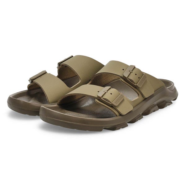 Sandale à 2 brides en Birko-Flor MOGAMI TERRA SLIDE, kaki délavé, hommes