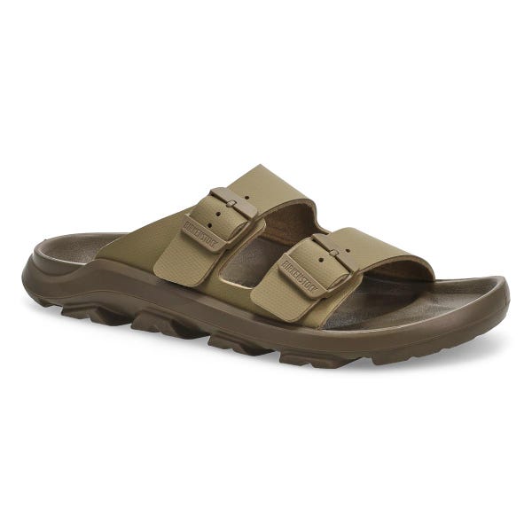 Sandale à 2 brides en Birko-Flor MOGAMI TERRA SLIDE, kaki délavé, hommes