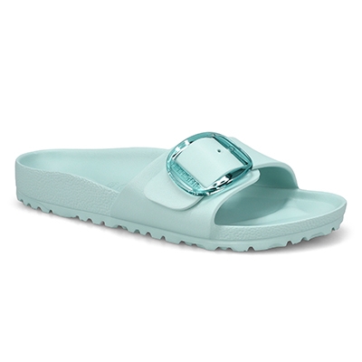 Lds Madrid Big Buckle EVA Narrow Sandal - Surf Green