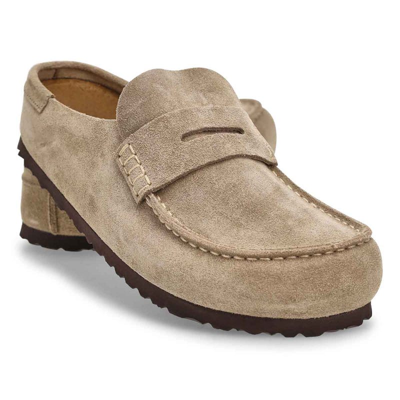 Women's Naples 2.0 Grip Casual Suede Clog - Taupe