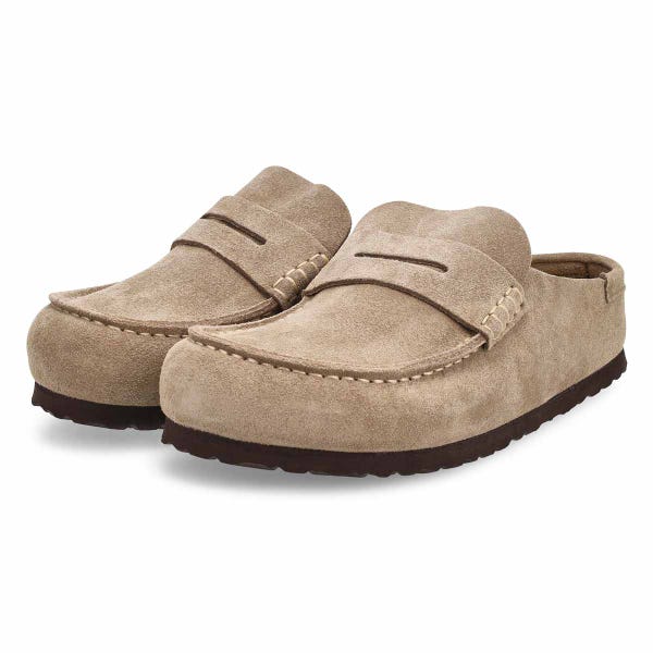 Women's Naples 2.0 Grip Casual Suede Clog - Taupe
