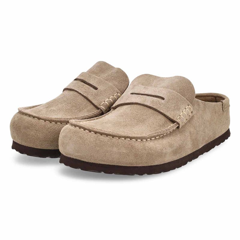 Women's Naples 2.0 Grip Casual Suede Clog - Taupe