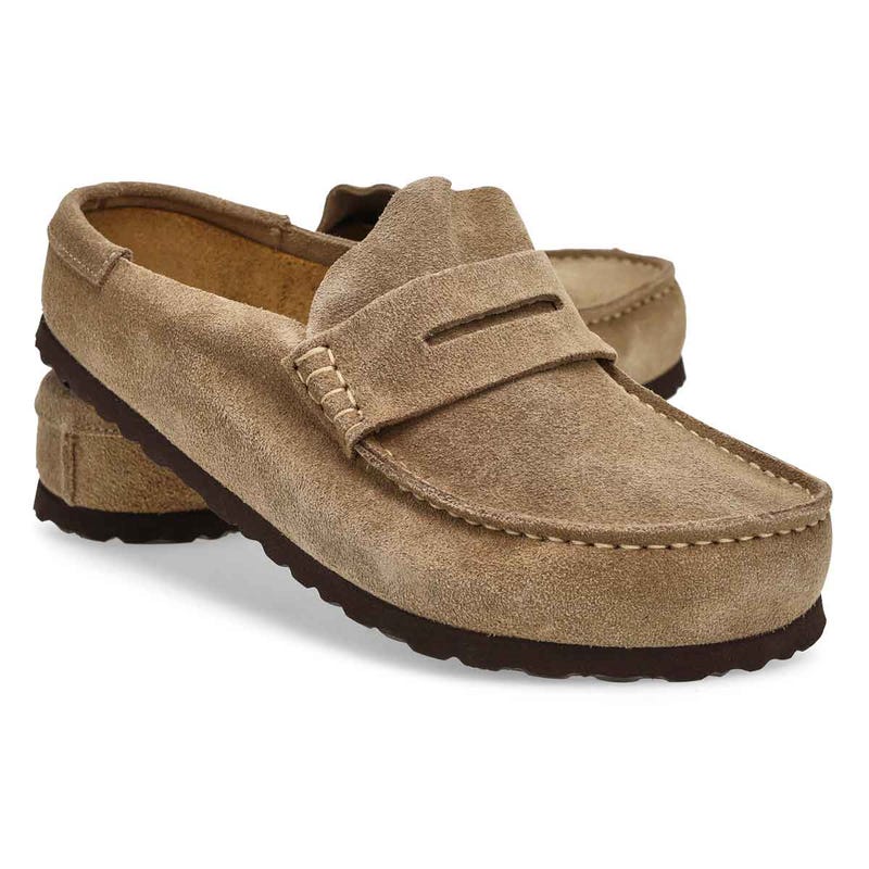 Men's Naples 2.0 Grip Casual Suede Clog - Taupe