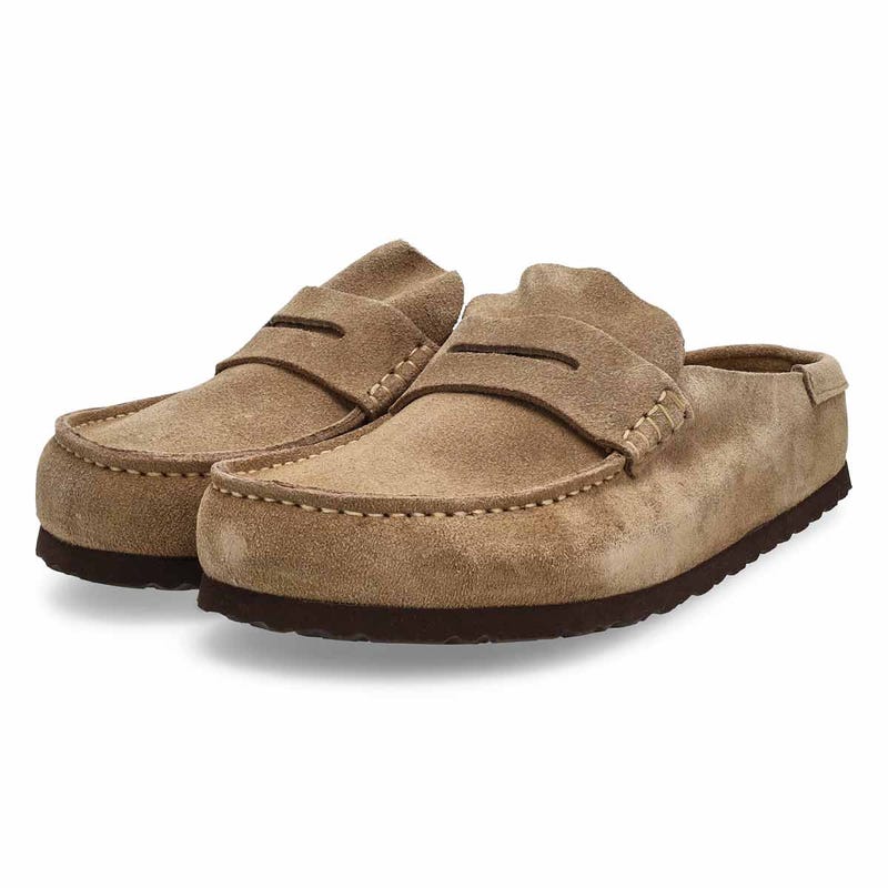 Men's Naples 2.0 Grip Casual Suede Clog - Taupe