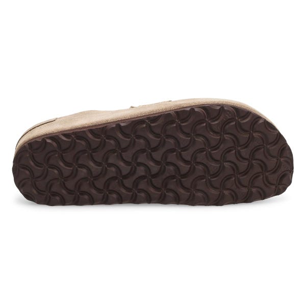 Women's Naples Wrapped Suede Casual Narrow Clog - Taupe