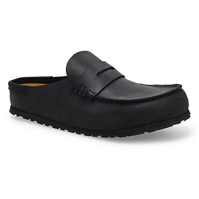 Mns Naples 2.0 Grip Oiled Leather Clog- Black