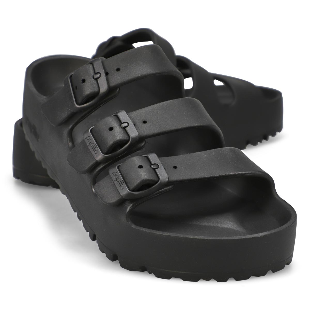 Women's Florida III Platform EVA 3 Strap Narrow Sandal - Black