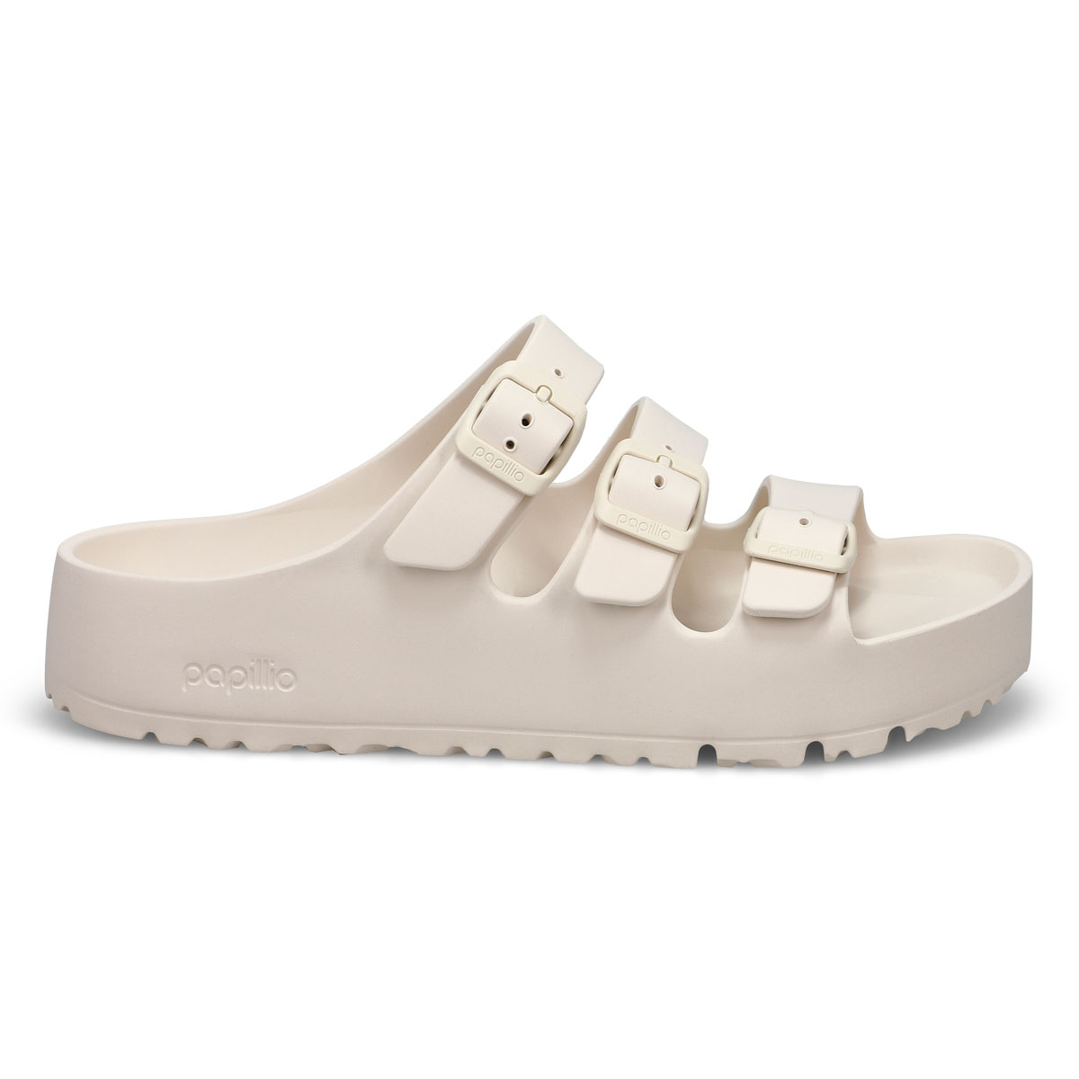 Women's  Florida III Platform EVA 3 Strap Narrow Sandal - Eggshell