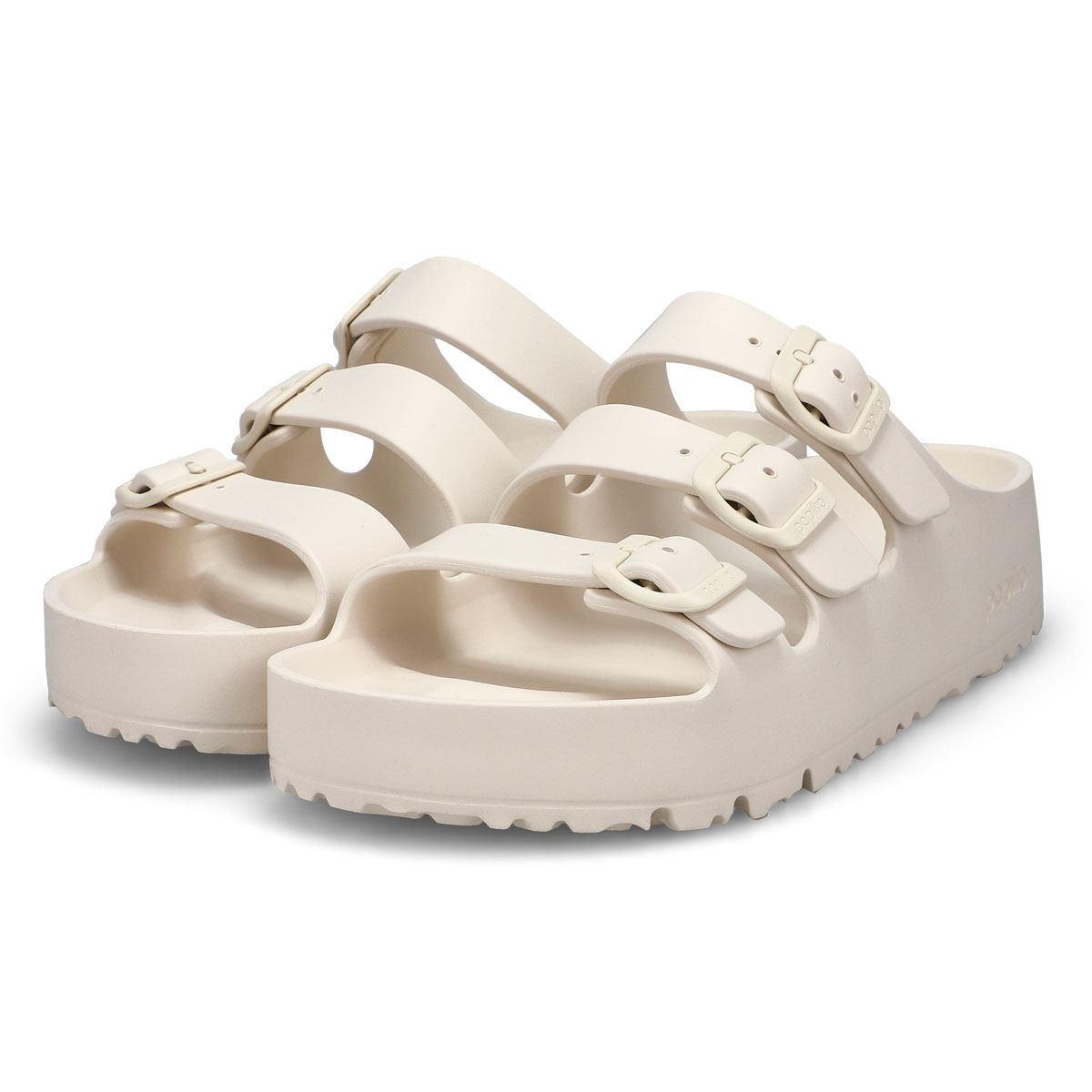 Women's  Florida III Platform EVA 3 Strap Narrow Sandal - Eggshell