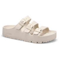 Women's  Florida III Platform EVA 3 Strap Narrow Sandal - Eggshell