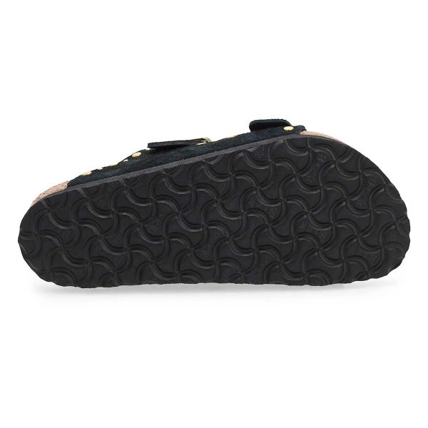 Women's Arizona Rivets 2 Strap Sandal - Black