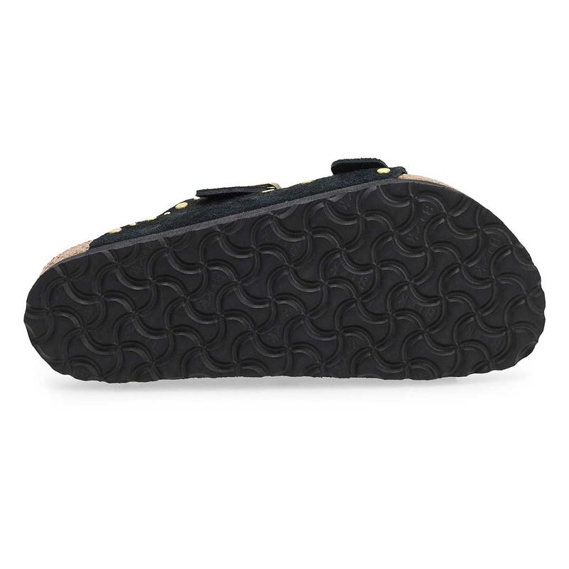 Women's Arizona Rivets 2 Strap Sandal - Black