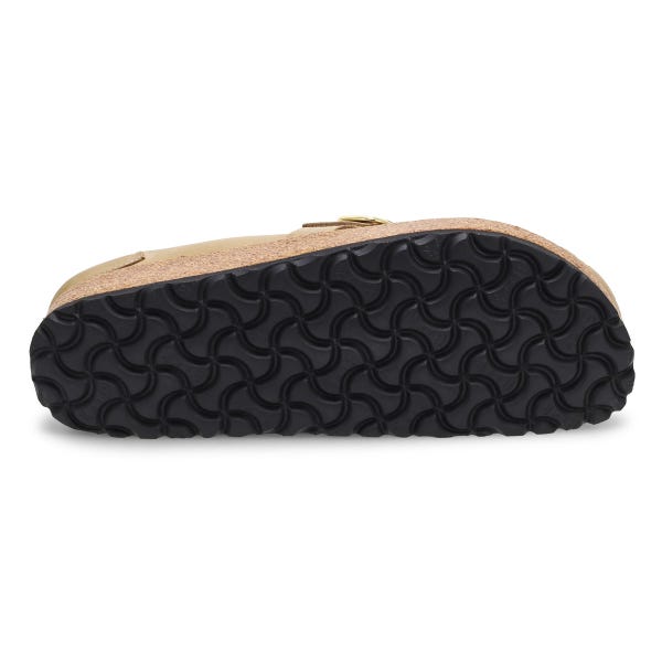 Sabot Buckley pour femmes en cuir huilé, largeur étroite - Tobacco