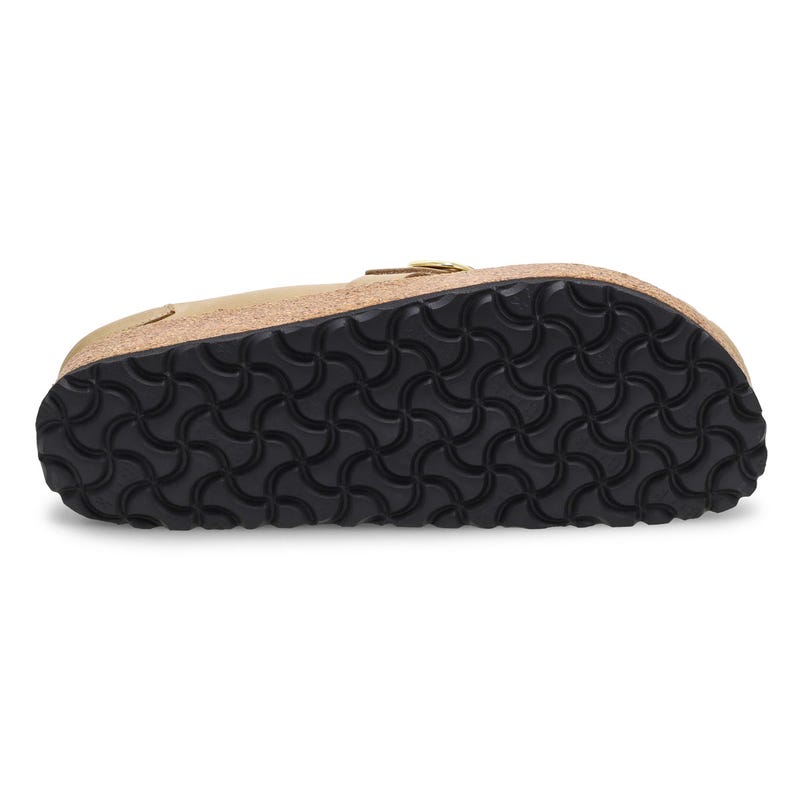 Sabot Buckley pour femmes en cuir huilé, largeur étroite - Tobacco
