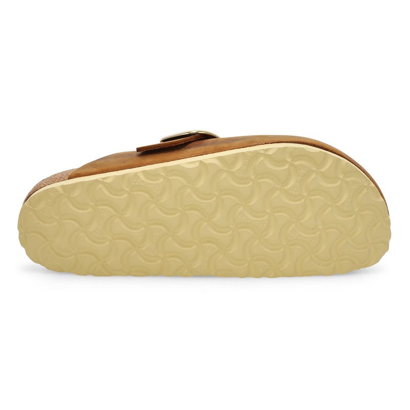 Women's  Boston Big Buckle Narrow Clog - Cognac