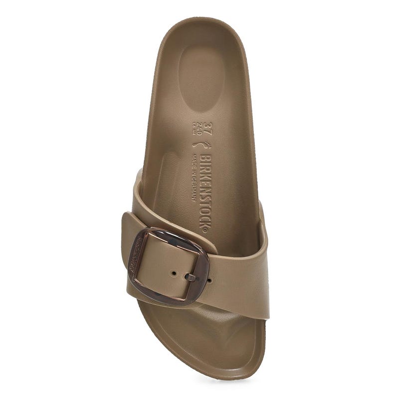 Sandale à grosse boucle MADRID BIG BUCKLE EVA, gris taupe, femmes - ÉTROITE