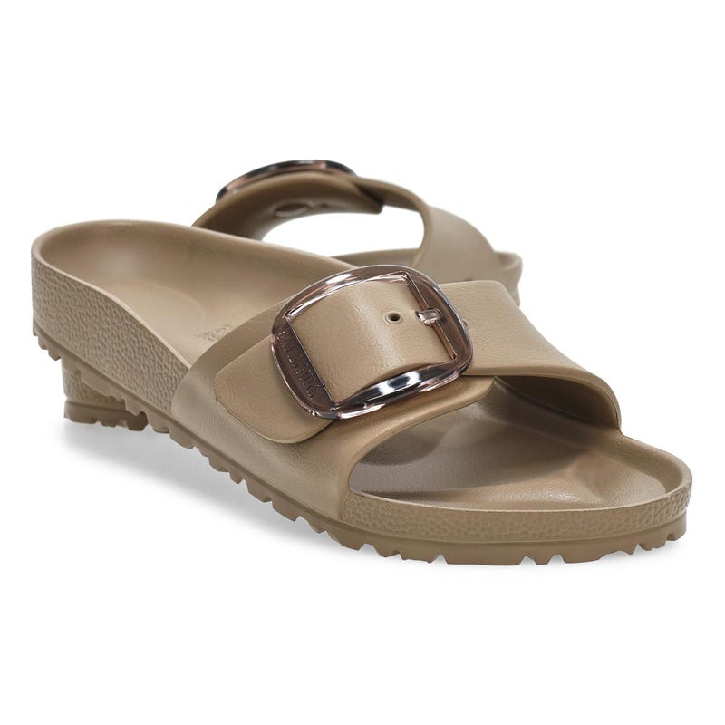 Sandale à grosse boucle MADRID BIG BUCKLE EVA, gris taupe, femmes - ÉTROITE