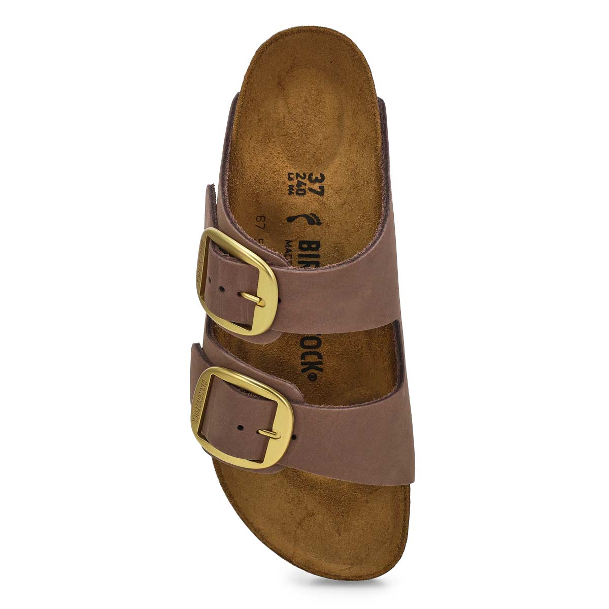 Women's Arizona Big Buckle 2 Strap Narrow Sandal -  Faded Purple