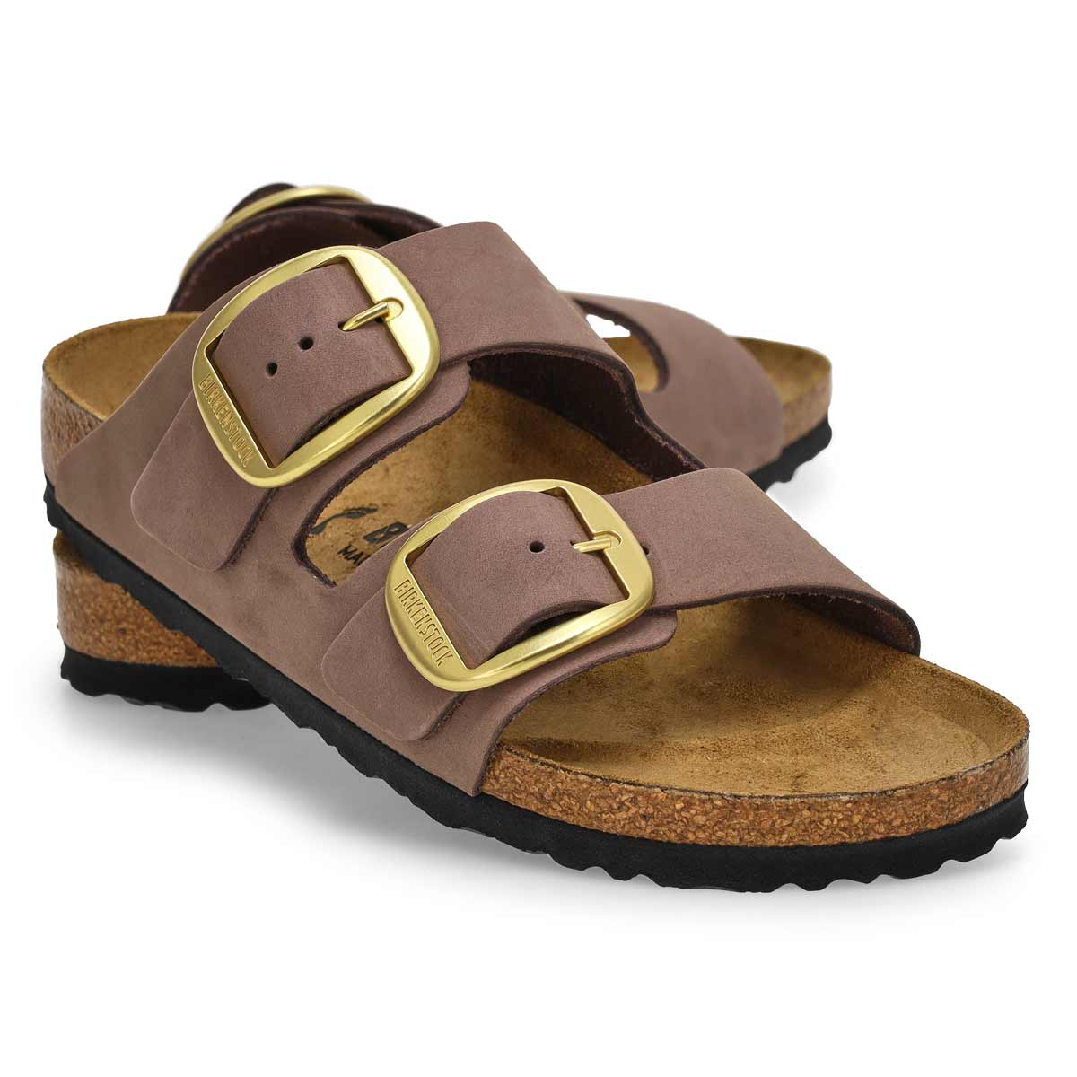 Women's Arizona Big Buckle 2 Strap Narrow Sandal -  Faded Purple
