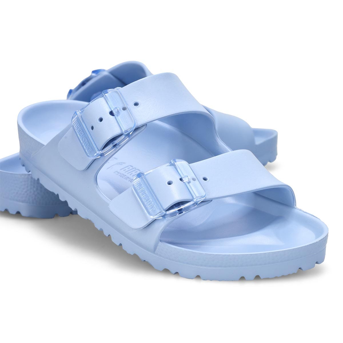 Women's Arizona Stealth Buckle EVA 2 Strap Narrow Sandal - Dusty Blue