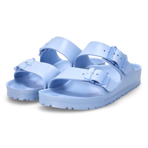 Women's Arizona Stealth Buckle EVA 2 Strap Narrow Sandal - Dusty Blue