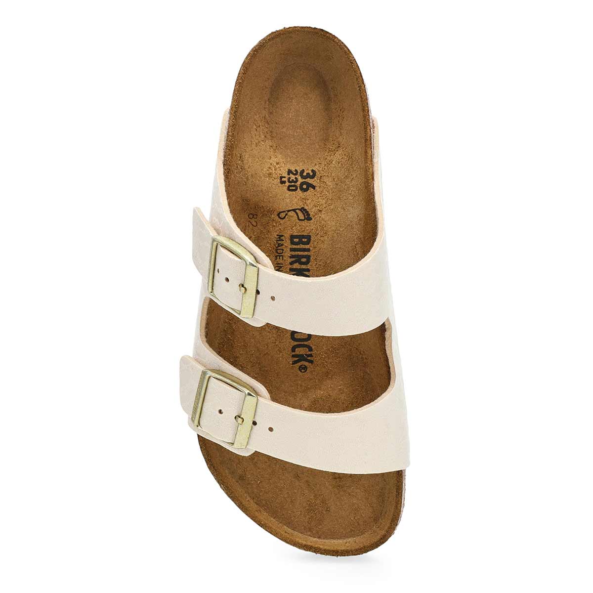 Sandale 2 brides en Birko-Flor ARIZONA LEO, coqu