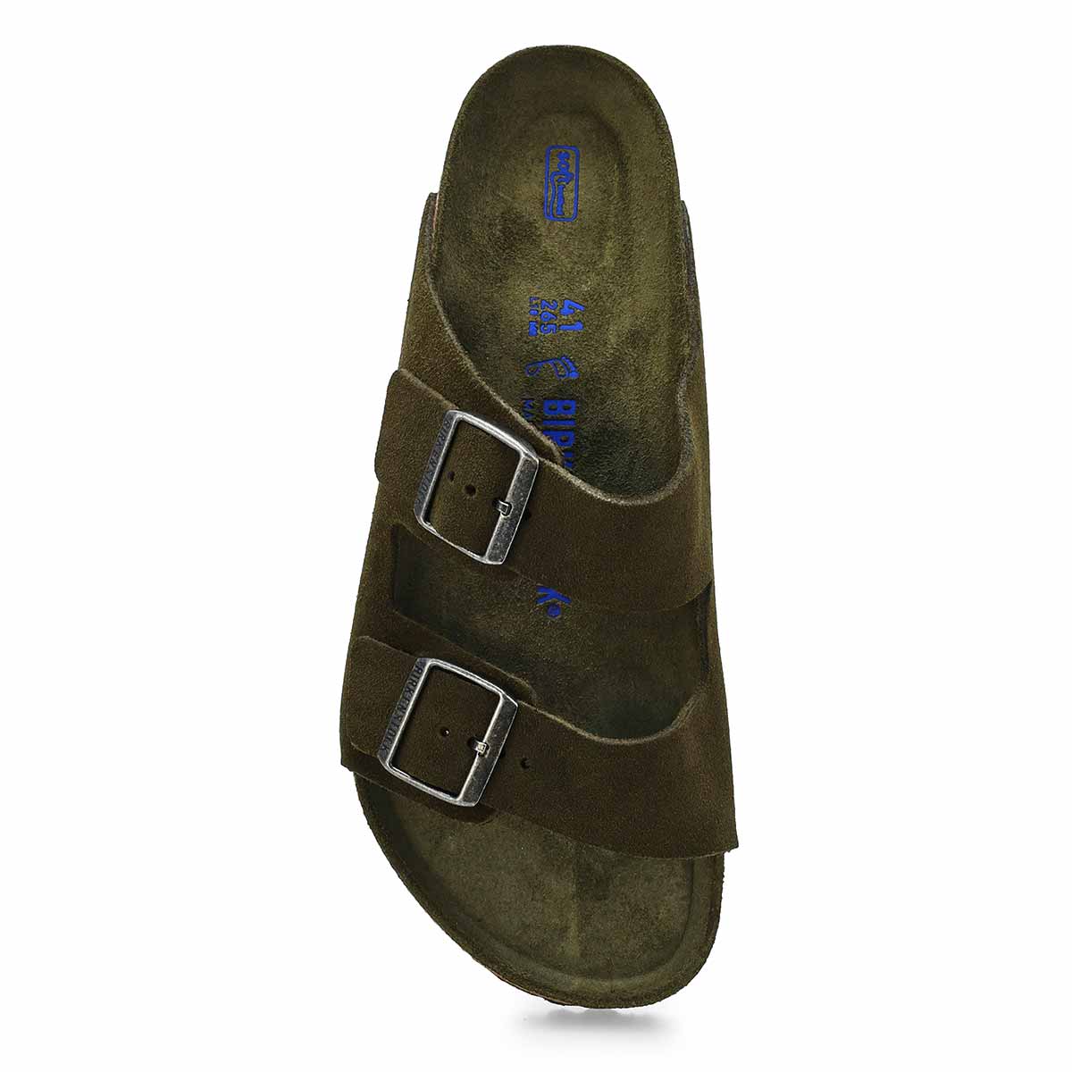 Men's Arizona Suede Soft Footbed 2 Strap Sandal - Thyme