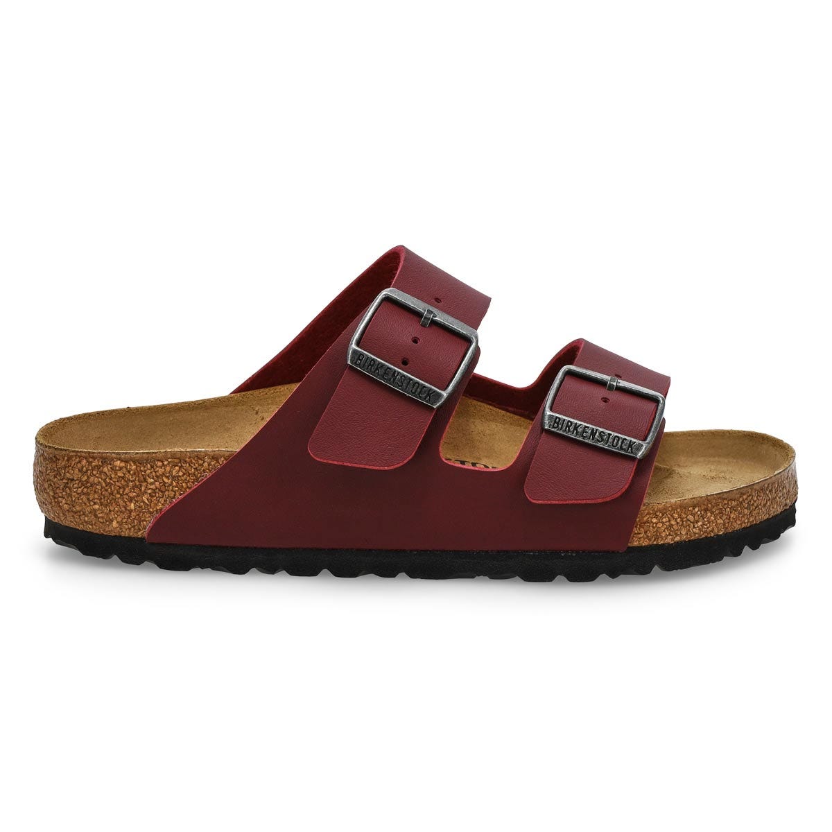 Sandale à 2 brides en Birko-Flor ARIZONA, zinfandel, femmes