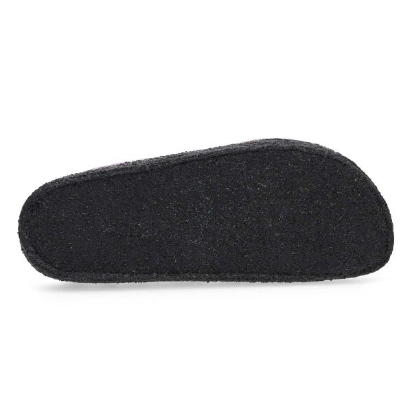 Pantoufle étroite ZERMATT SHEARLING, rayures teintes mauve, femmes
