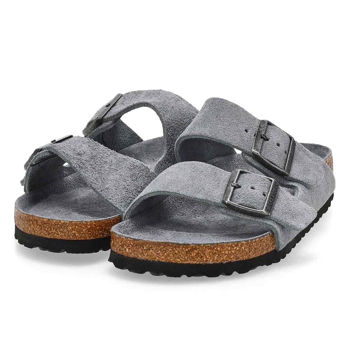 Women's  Arizona Soft Footbed 2 Strap Sandal - Basalt Grey
