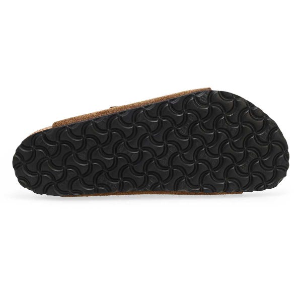 Men's Arizona Suede Soft Footbed 2 Strap Sandal - Dark Tea