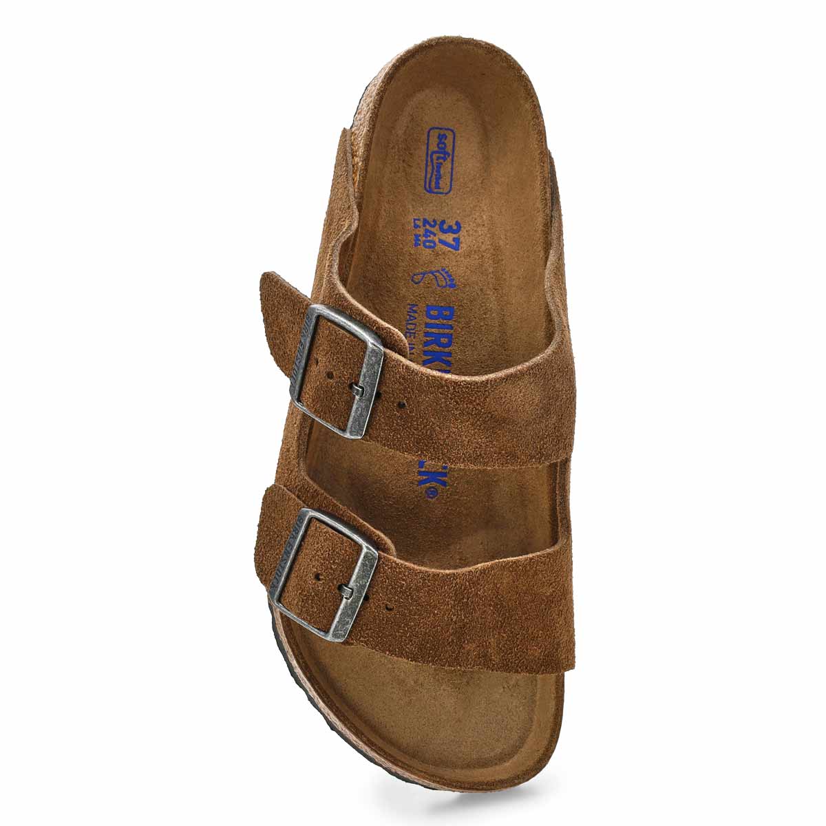 Women's  Arizona Soft Footbed 2 Strap Sandal - Dark Tea