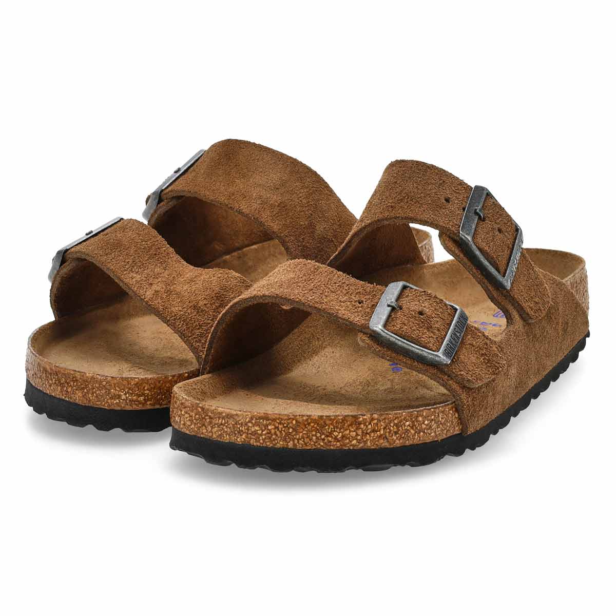 Women's  Arizona Soft Footbed 2 Strap Sandal - Dark Tea