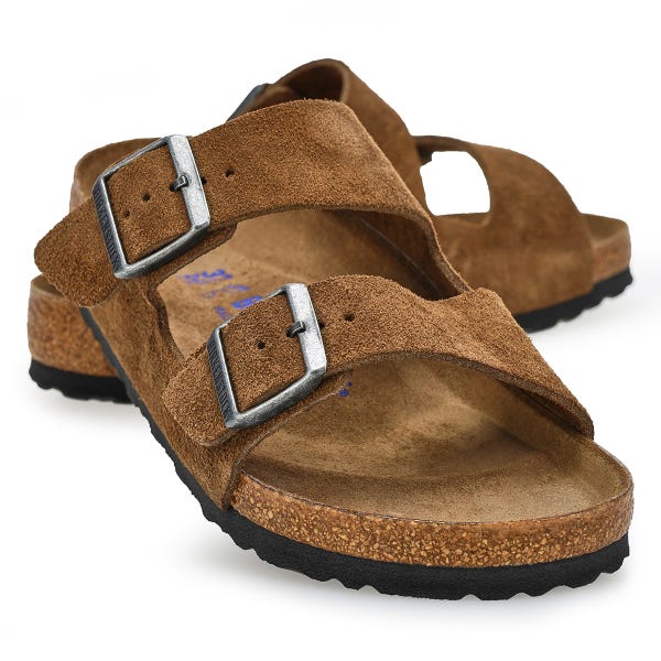 Sandale à assise souple ARIZONA SOFT FOOTBED, thé foncé, femmes