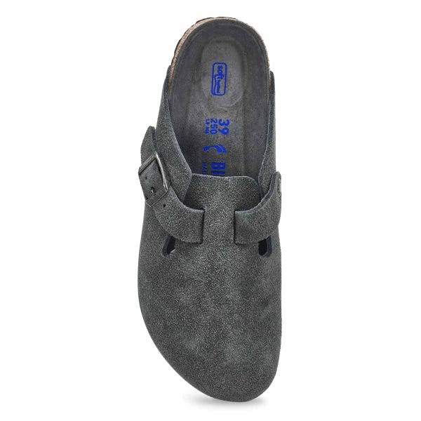 Sabot étroit à assise souple BOSTON, gris basalte ton sur ton, femmes