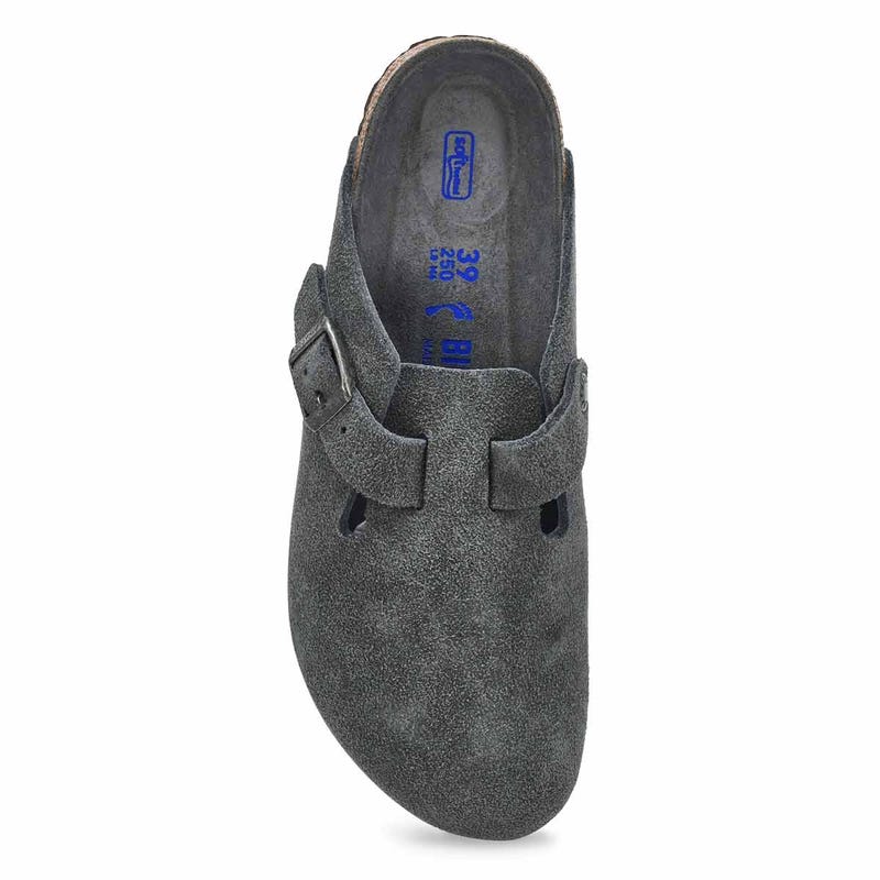 Sabot étroit à assise souple BOSTON, gris basalte ton sur ton, femmes