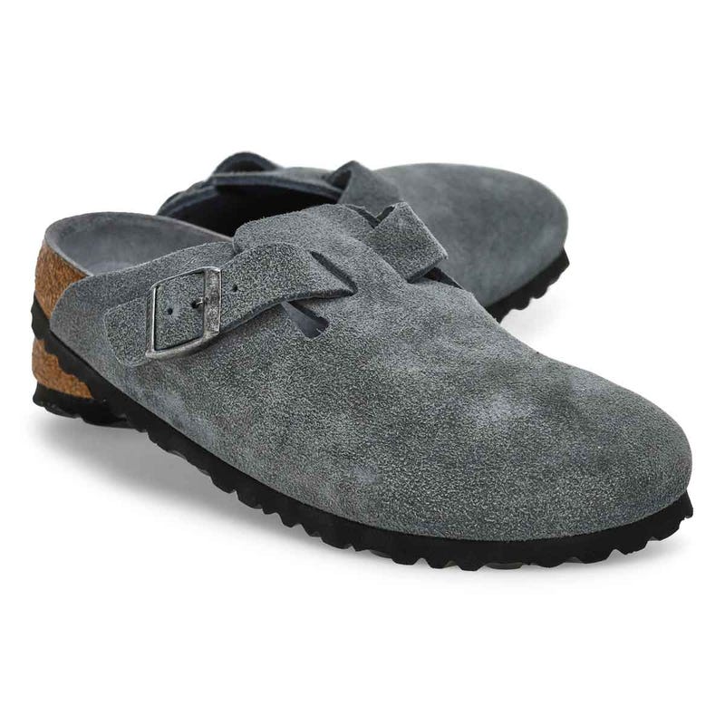 Sabot étroit à assise souple BOSTON, gris basalte ton sur ton, femmes