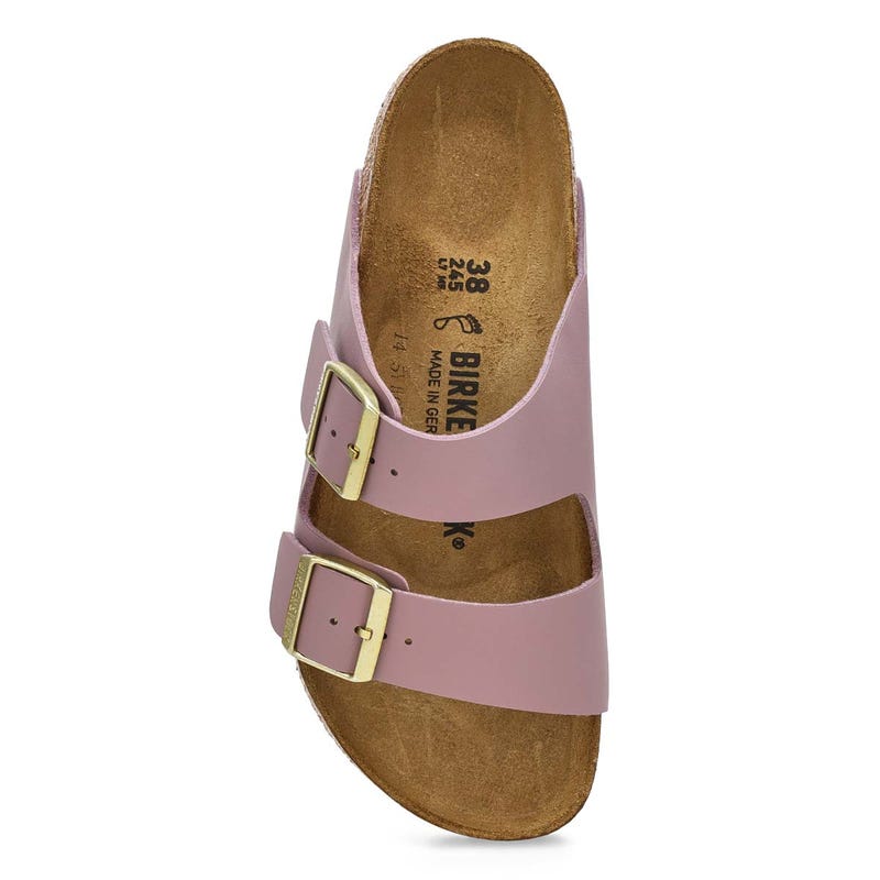 Women's  Arizona Birko-Flor 2 Strap Sandal - Faded Purple