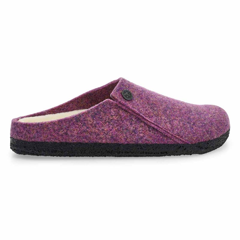 Pantoufle étroite ZERMATT SHEARLING, mauve/écru, femmes