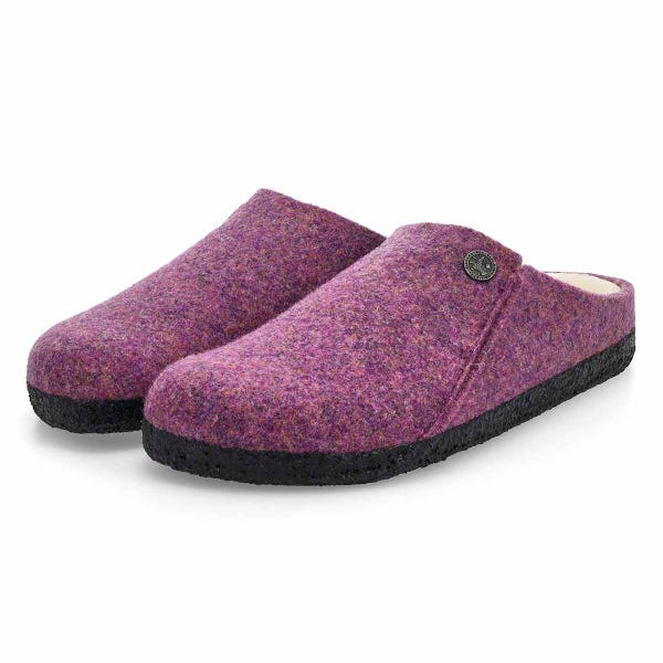 Pantoufle étroite ZERMATT SHEARLING, mauve/écru, femmes