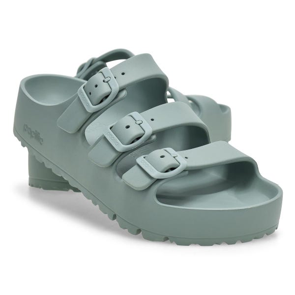 Women's Florida III Platform EVA 3 Strap Narrow Sandal - Pure Sage