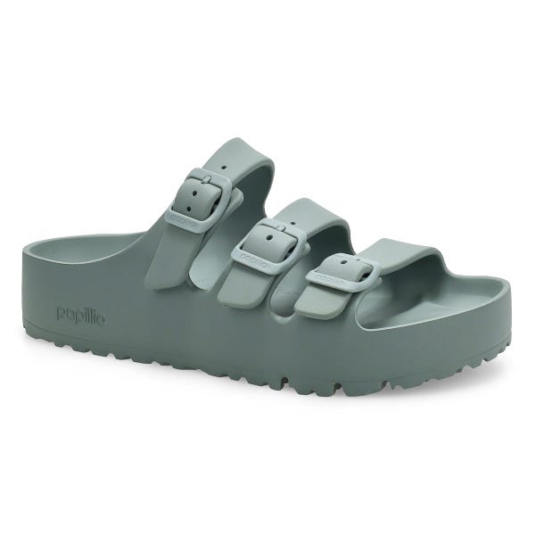 Women's Florida III Platform EVA 3 Strap Narrow Sandal - Pure Sage